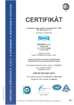 Certifik&aacute;t ISO - CZ